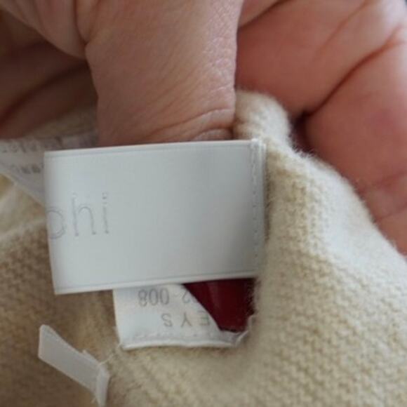 Nolley's Sophi Long Sleeve Mock Neck Pullover Knit Sweater Cream Womens Size: L - Picture 7 of 8